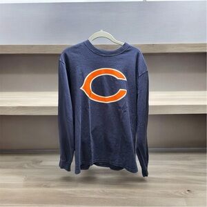 Vintage Chicago Bears Big Logo Navy Long Sleeve Shirt